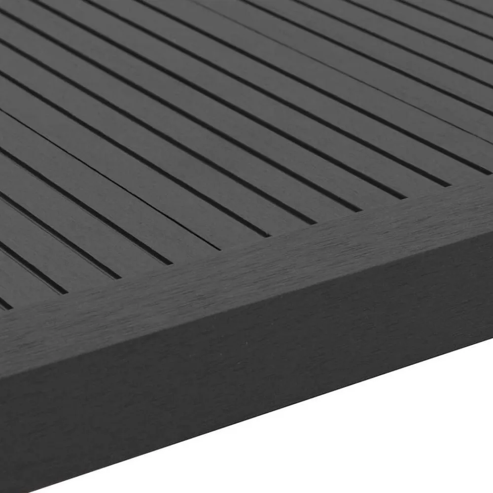 vidaXL Molduras angulares 5 uds WPC 170 cm Negro New