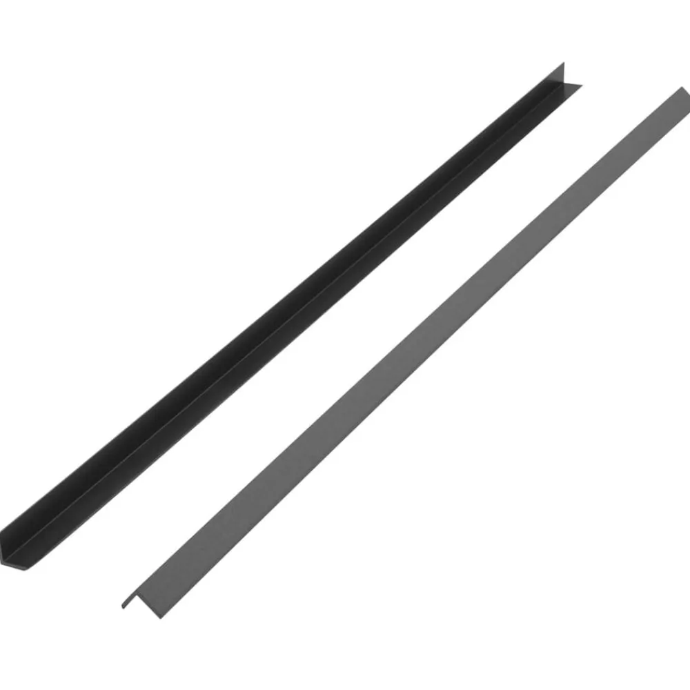 vidaXL Molduras angulares 5 uds WPC 170 cm Gris