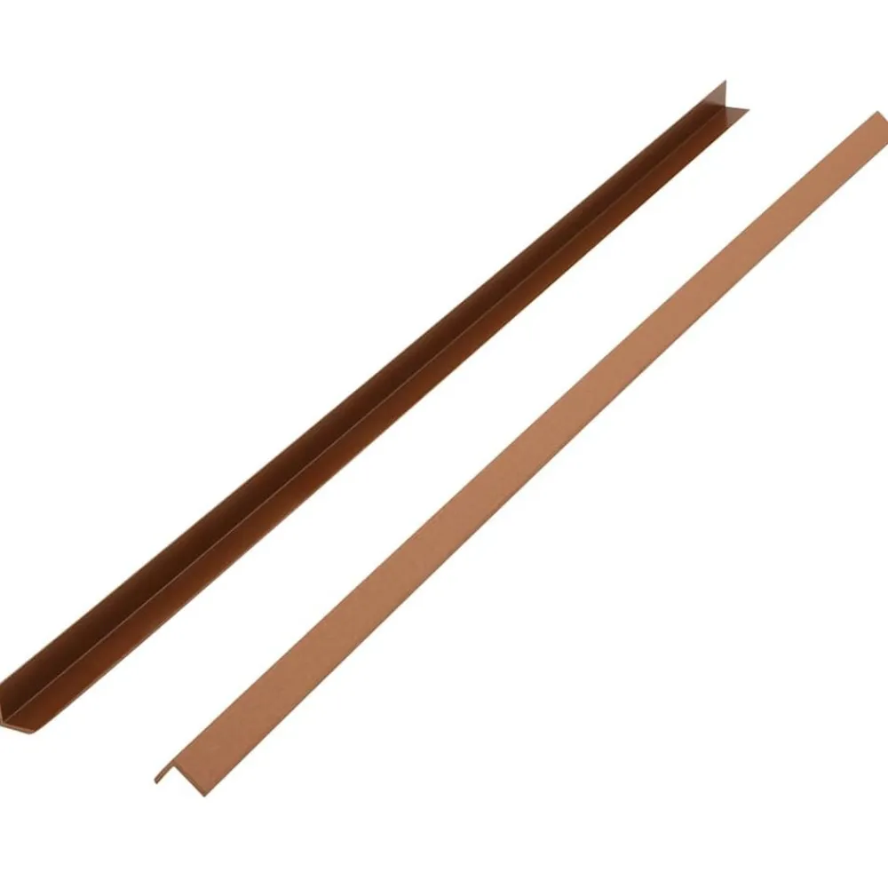 vidaXL Molduras angulares 5 uds WPC marrón claro 170 cm Marrón claro New