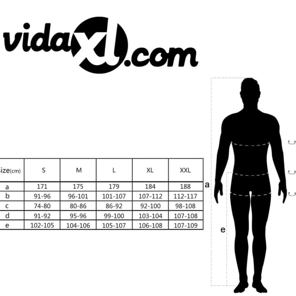 vidaXL Ropa Y Accesorios-Mono de trabajo de hombre talla XXL
