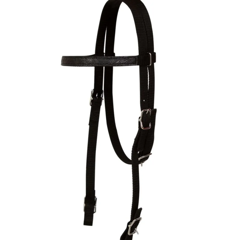 vidaXL Montura occidental, cabezada y pechera cuero real 15" negra Negro Clearance