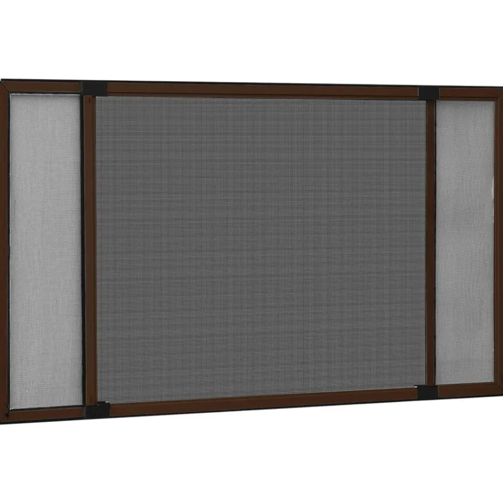 vidaXL Mosquitera extensible para ventanas marrón (75-143)x50 cm Marrón Hot