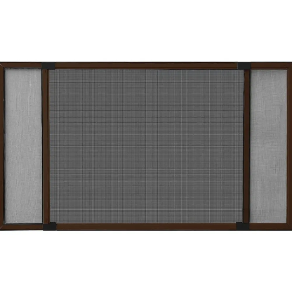 vidaXL Mosquitera extensible para ventanas marrón (75-143)x50 cm Marrón Hot