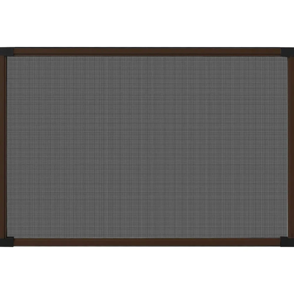 vidaXL Mosquitera extensible para ventanas marrón (75-143)x50 cm Marrón Hot