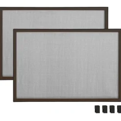 vidaXL Mosquitera extensible para ventanas marrón (75-143)x50 cm Marrón Hot