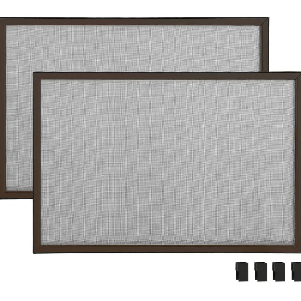 vidaXL Mosquitera extensible para ventanas marrón (75-143)x50 cm Marrón Hot