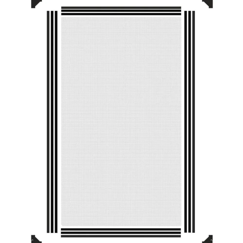 vidaXL Decoración-Mosquitera magnética para ventanas gris 80x140 cm