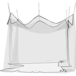 vidaXL Actividades Al Aire Libre-Mosquitera para exteriores, malla 220, negra, 300 x 300 x 250 cm