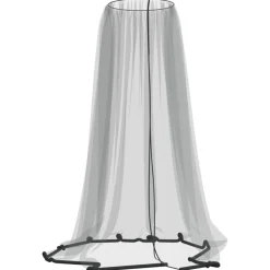 vidaXL Mosquitera para sombrilla 220 malla negra Φ300x230 cm Negro Clearance