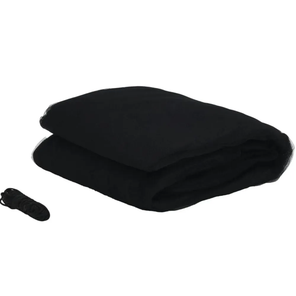vidaXL Mosquitera para sombrilla 220 malla negra Φ300x230 cm Negro Clearance