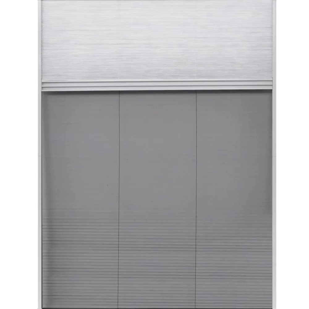 vidaXL Decoración-Mosquitera plisada para ventanas contra el sol aluminio 60x80cm