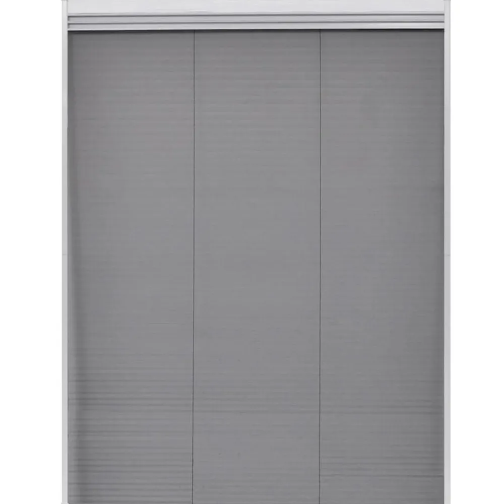 vidaXL Decoración-Mosquitera plisada para ventanas contra el sol aluminio 60x80cm
