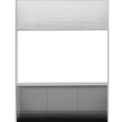 vidaXL Decoración-Mosquitera plisada para ventanas contra el sol aluminio 60x80cm