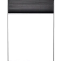vidaXL Mosquitera plisada para ventanas aluminio 60x80cm Blanco