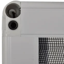 vidaXL Mosquitera plisada para ventanas aluminio 60x80cm Blanco