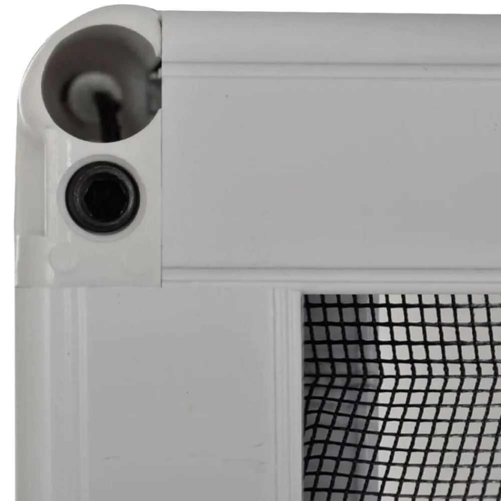 vidaXL Mosquitera plisada para ventanas aluminio 60x80cm Blanco