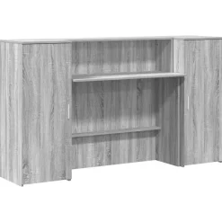 vidaXL Mostrador de recepción sonoma gris 180x50x103,5 cm Gris sonoma Discount