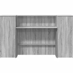 vidaXL Mostrador de recepción sonoma gris 180x50x103,5 cm Gris sonoma Discount