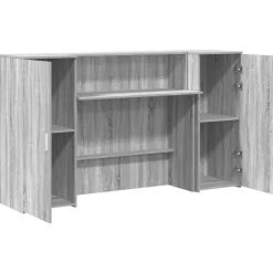 vidaXL Mostrador de recepción sonoma gris 180x50x103,5 cm Gris sonoma Discount