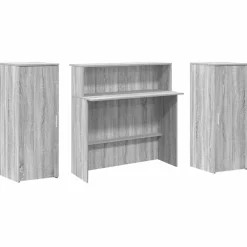 vidaXL Mostrador de recepción sonoma gris 180x50x103,5 cm Gris sonoma Discount