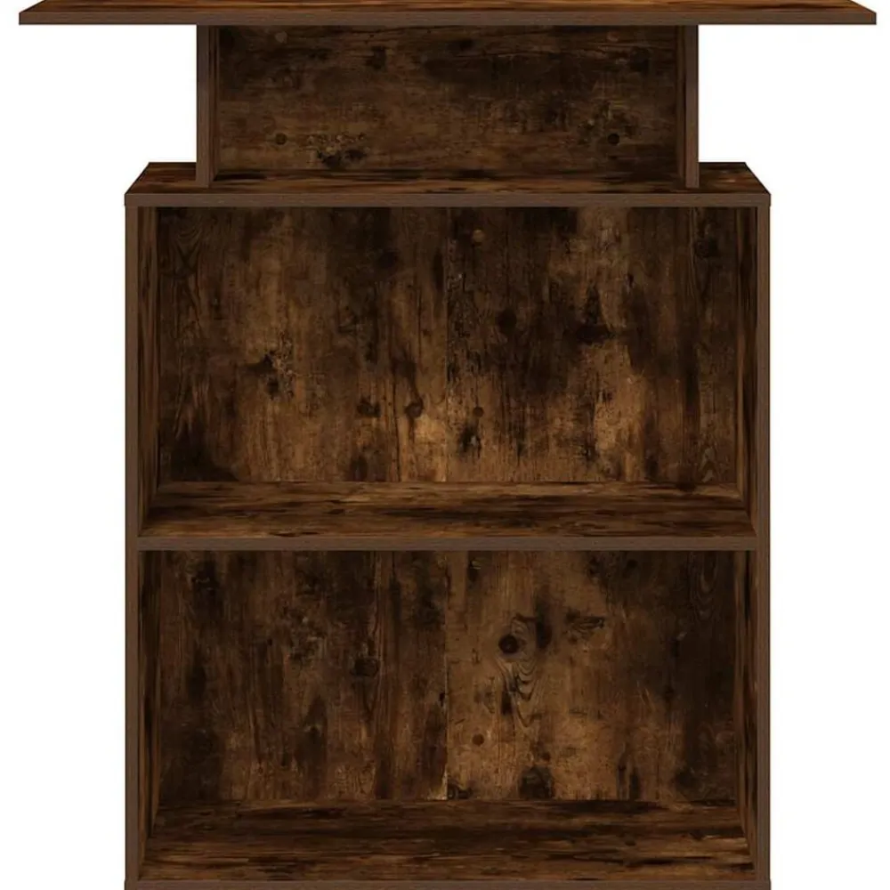 vidaXL Mostrador de recepción 100x40x104 cm Roble ahumado Clearance