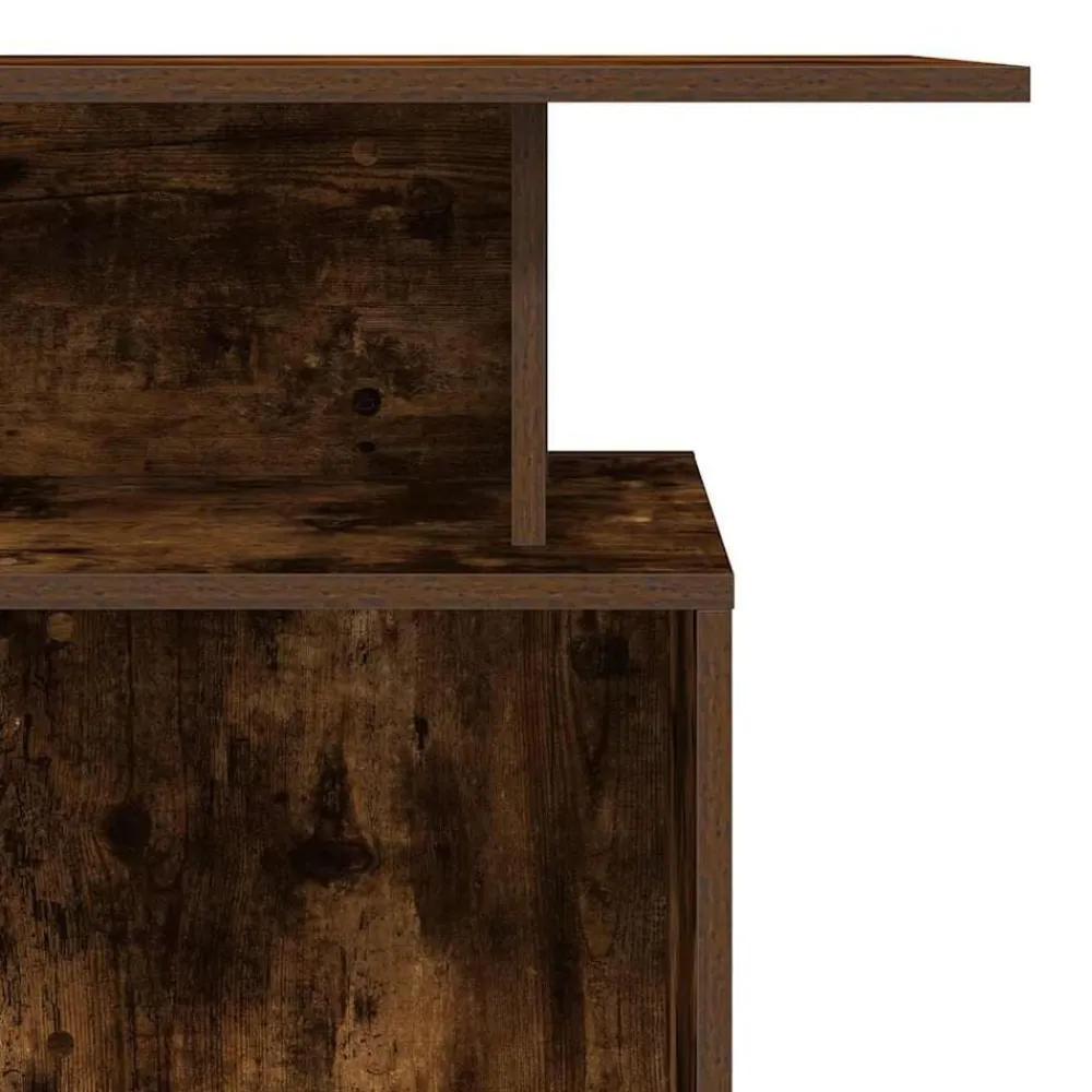 vidaXL Mostrador de recepción 100x40x104 cm Roble ahumado Clearance