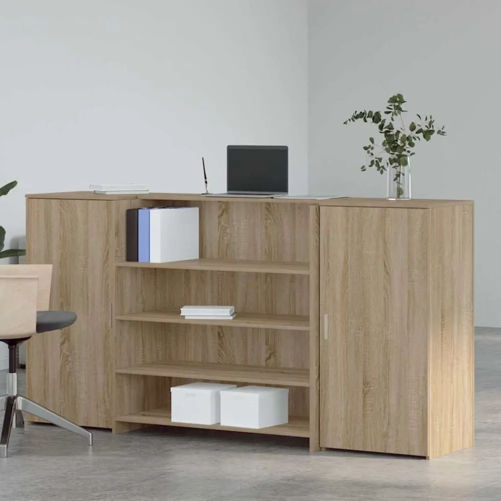 vidaXL Mobiliario De Oficina-Mostrador de recepción 200x50x103,5 cm