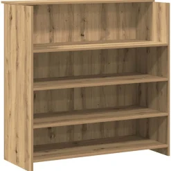 vidaXL Mostrador de recepción roble artisian 200x50x103,5 cm Roble artisan