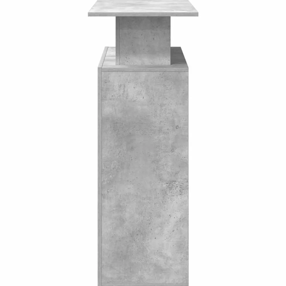 vidaXL Mobiliario De Oficina-Mostrador de recepción gris hormigón 100x40x104 cm