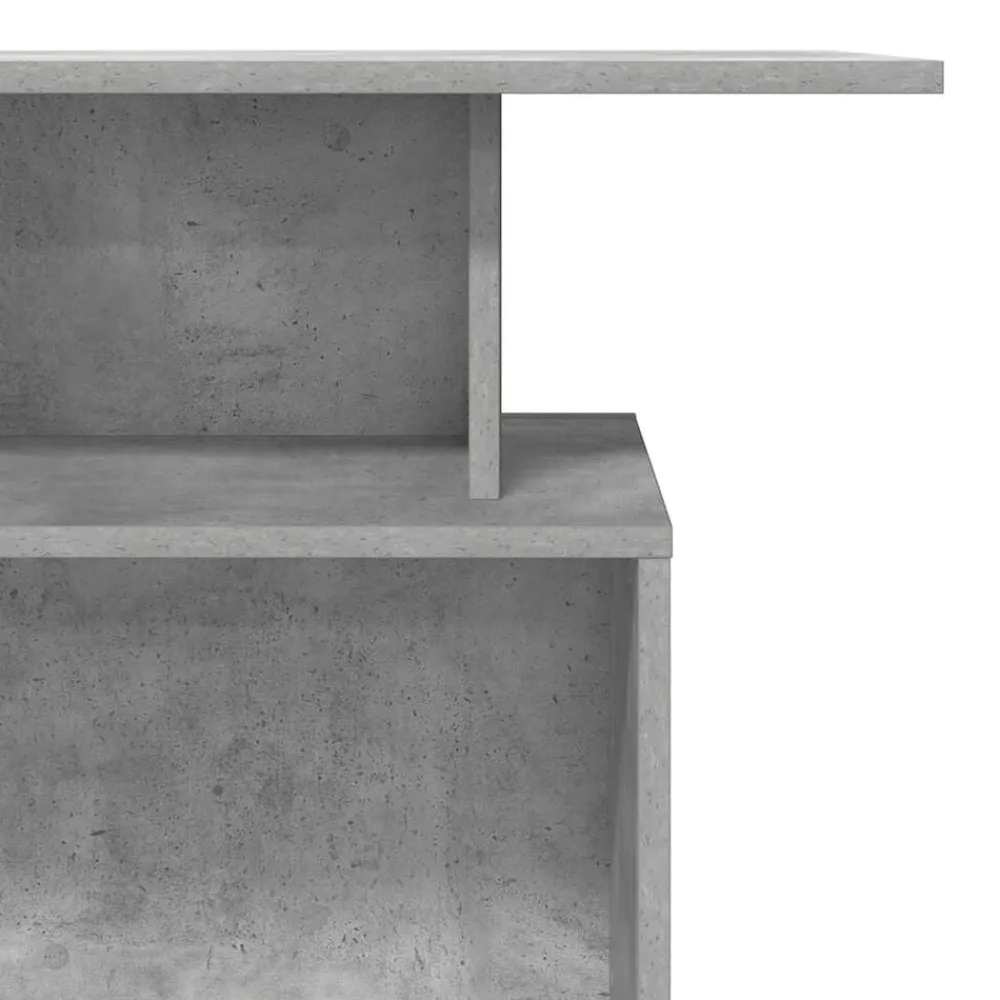 vidaXL Mobiliario De Oficina-Mostrador de recepción gris hormigón 100x40x104 cm