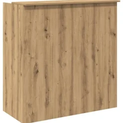 vidaXL Mobiliario De Oficina-Mostrador de recepción roble artisian 100x50x103,5 cm