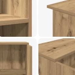 vidaXL Mobiliario De Oficina-Mostrador de recepción roble artisian 100x50x103,5 cm