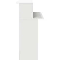 vidaXL Mostrador de recepción 100x50x103,5 cm madera de ingeniería Blanco Outlet