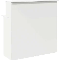 vidaXL Mostrador de recepción 100x50x103,5 cm madera de ingeniería Blanco Outlet