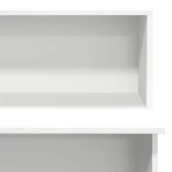 vidaXL Mostrador de recepción 100x50x103,5 cm madera de ingeniería Blanco Outlet
