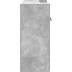 vidaXL Mobiliario De Oficina-Mostrador de recepción gris hormigón 200x50x103,5 cm