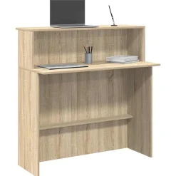 vidaXL Mobiliario De Oficina-Mostrador de recepción 100x50x103,5 cm Madera de ingeniería