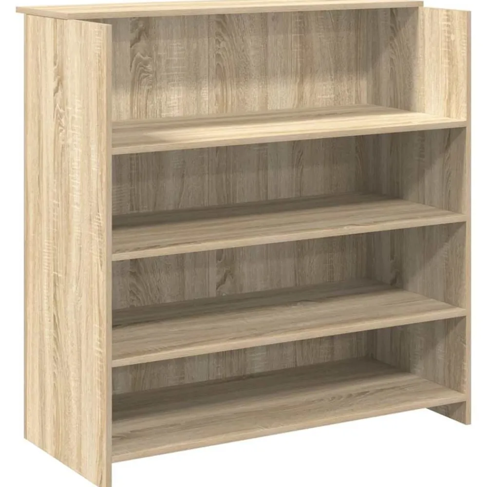 vidaXL Mostrador de recepción 100x50x103,5 cm Madera de ingeniería Roble Sonoma