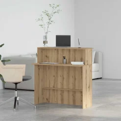vidaXL Mostrador de recepción roble artisian 100x50x103,5 cm Roble artisan Best