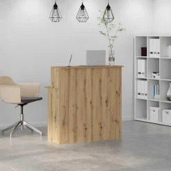 vidaXL Mostrador de recepción roble artisian 100x50x103,5 cm Roble artisan Best