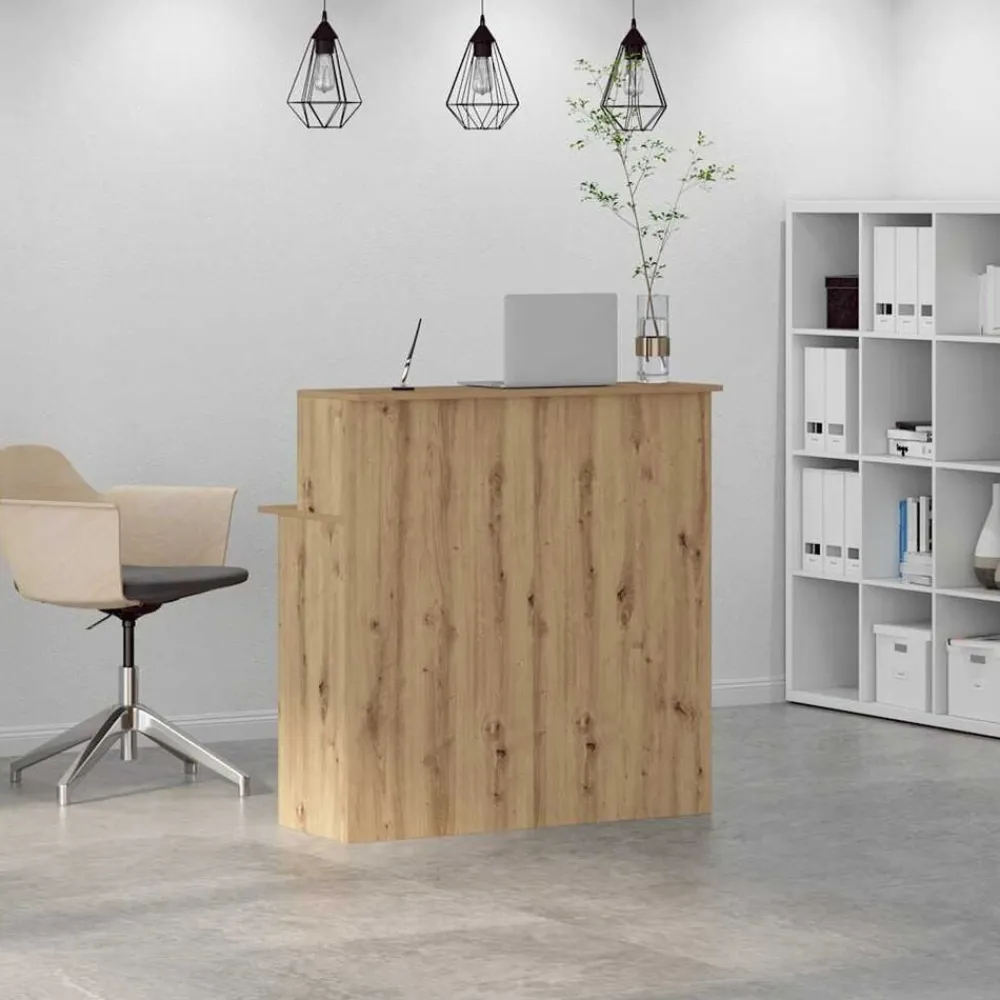 vidaXL Mostrador de recepción roble artisian 100x50x103,5 cm Roble artisan Best