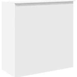 vidaXL Mostrador de recepción 100x50x103,5 cm madera de ingeniería Blanco Sale