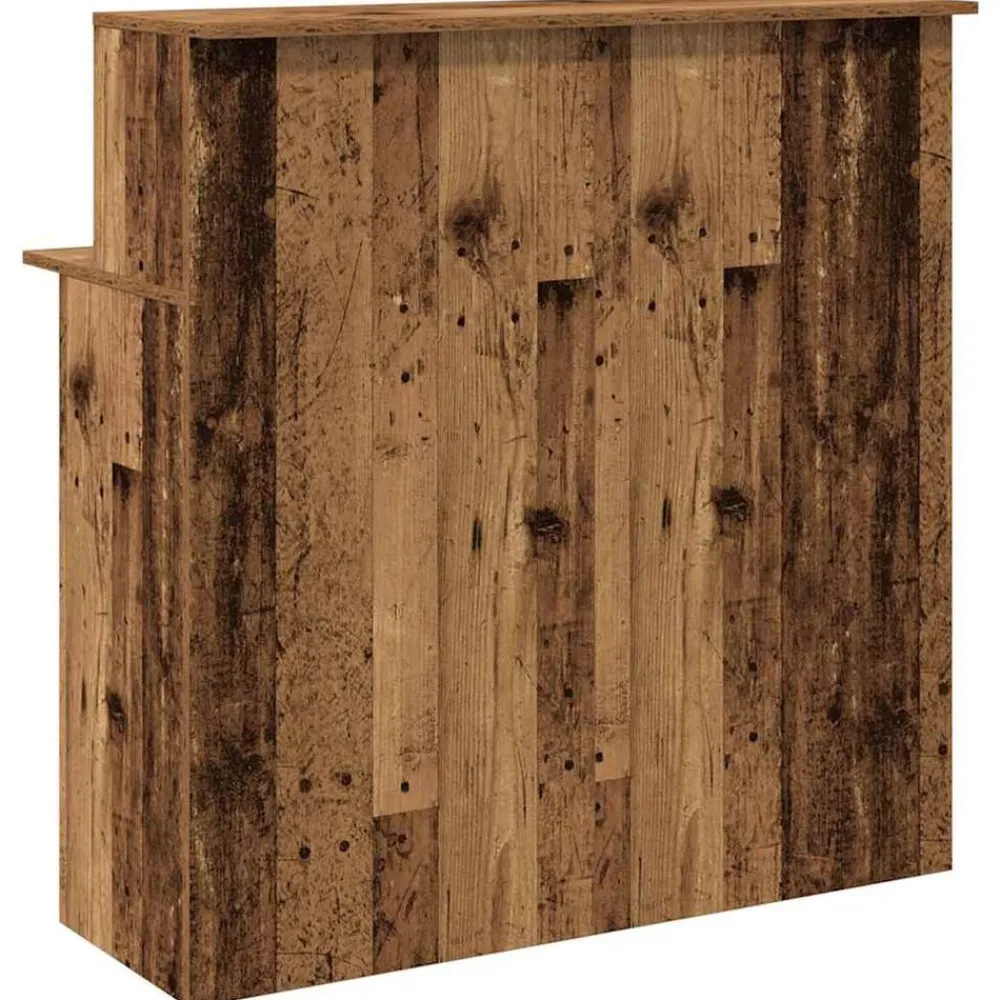 vidaXL Mobiliario De Oficina-Mostrador de recepción madera vieja 100x50x103,5 cm