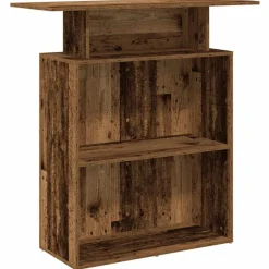 vidaXL Mostrador de recepción 100x40x104 cm Madera antigua Discount