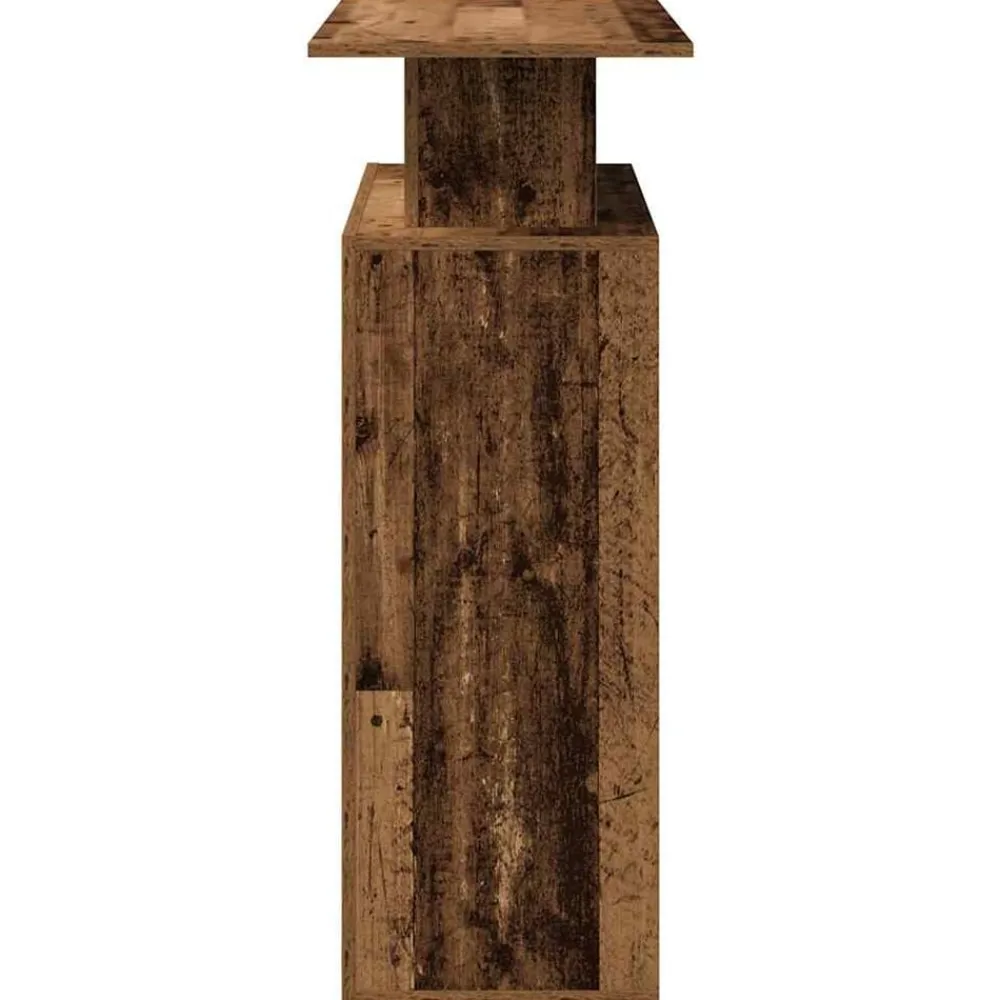 vidaXL Mostrador de recepción 100x40x104 cm Madera antigua Discount