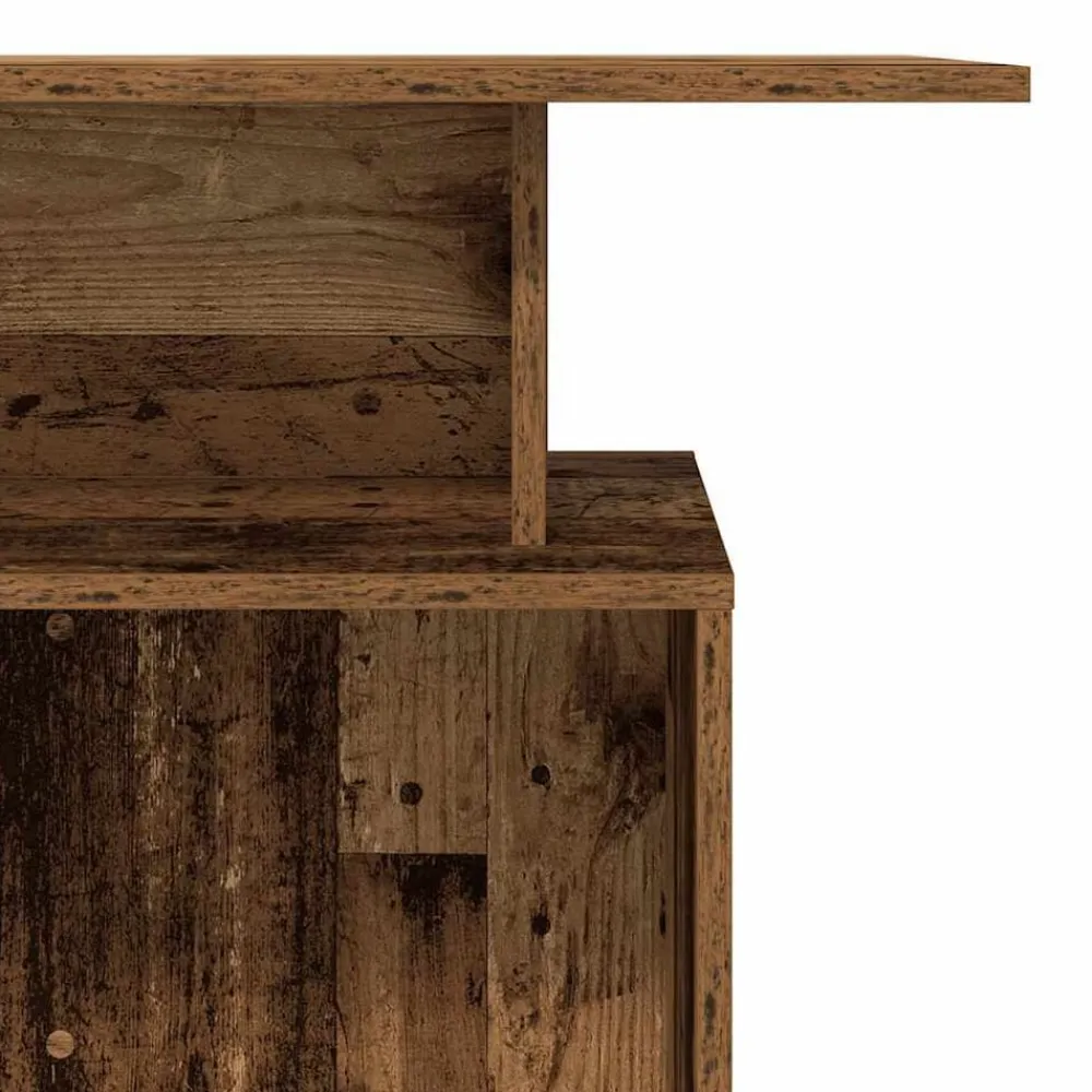 vidaXL Mostrador de recepción 100x40x104 cm Madera antigua Discount