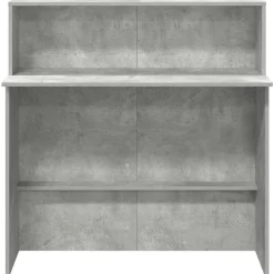vidaXL Mostrador de recepción gris hormigón 100x50x103,5 cm Gris hormigón Outlet