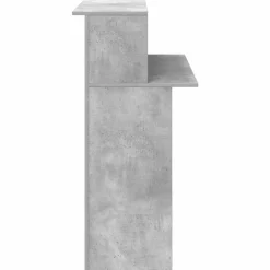 vidaXL Mostrador de recepción gris hormigón 100x50x103,5 cm Gris hormigón Outlet
