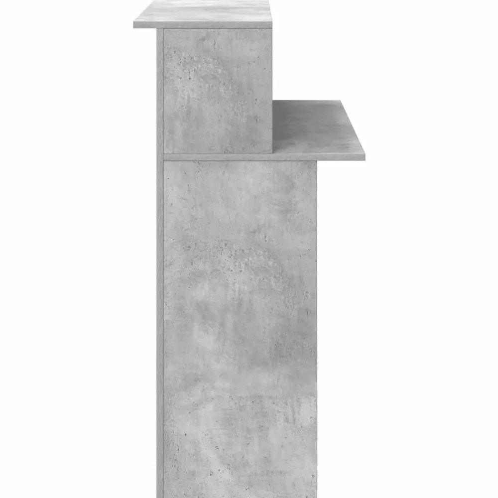 vidaXL Mostrador de recepción gris hormigón 100x50x103,5 cm Gris hormigón Outlet