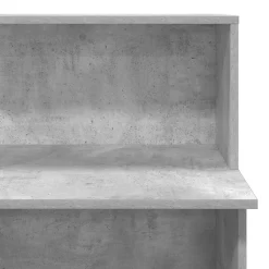 vidaXL Mostrador de recepción gris hormigón 100x50x103,5 cm Gris hormigón Outlet